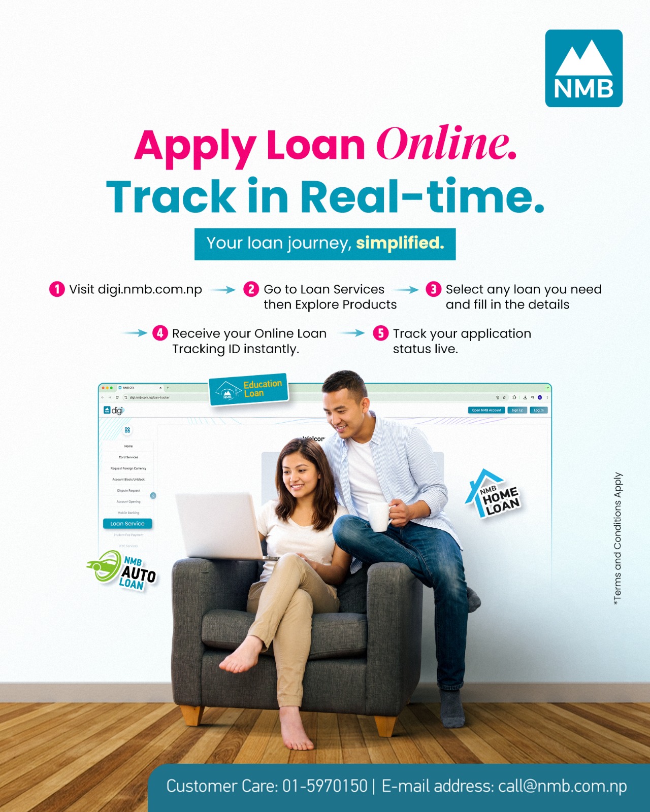 NMB Bank’s Online Loan Application and Real-Time Status Tracking System